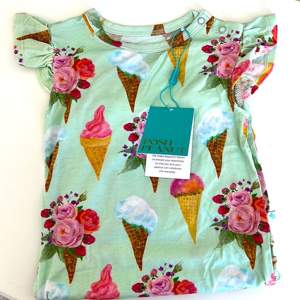 Posh Peanut Sophia Romper 18-24 months NWT